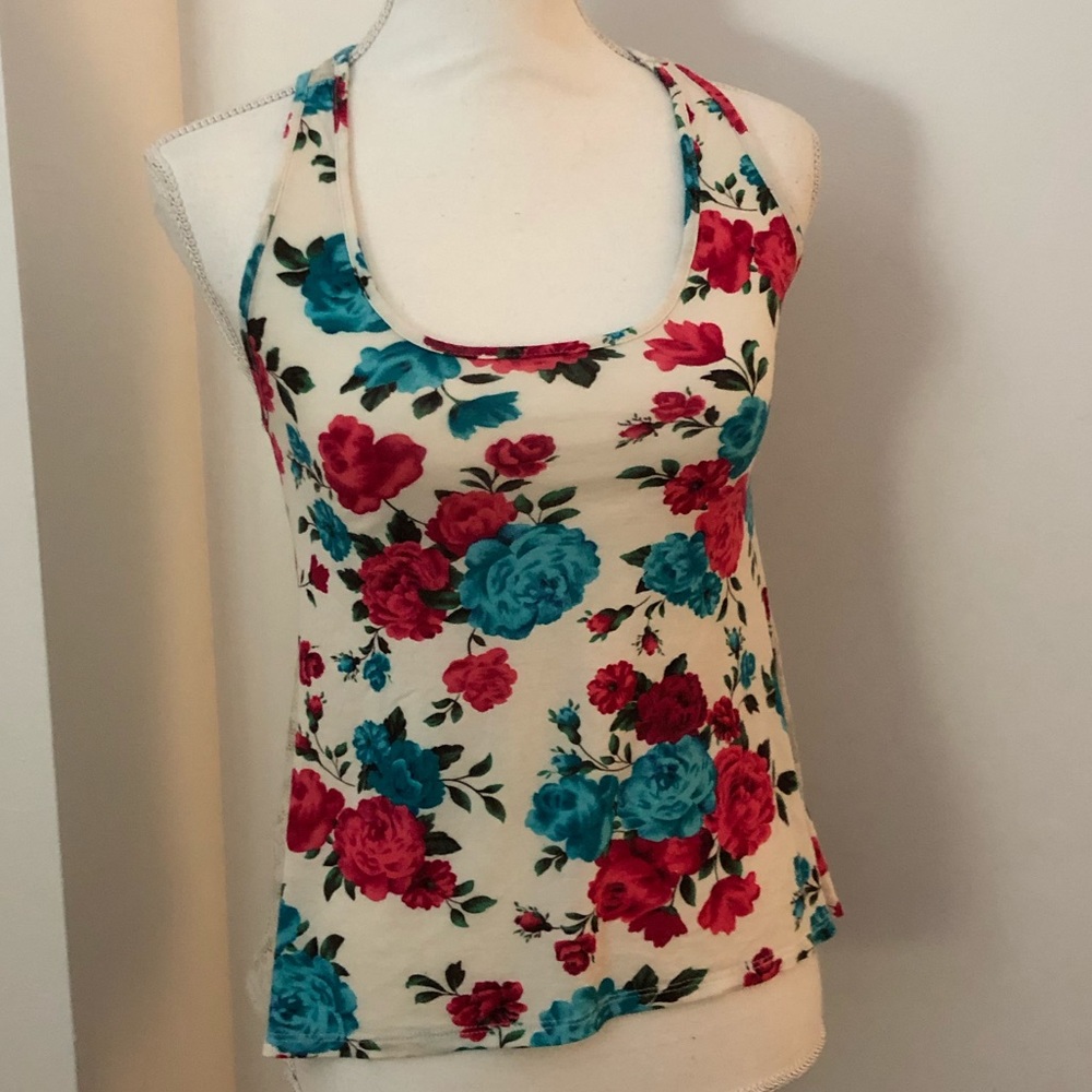 2/$5 Blue & Pink Tank Top w/ Lace Back FINAL PRICE